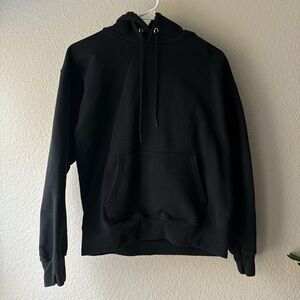 Hanes heavyweight black hoodie